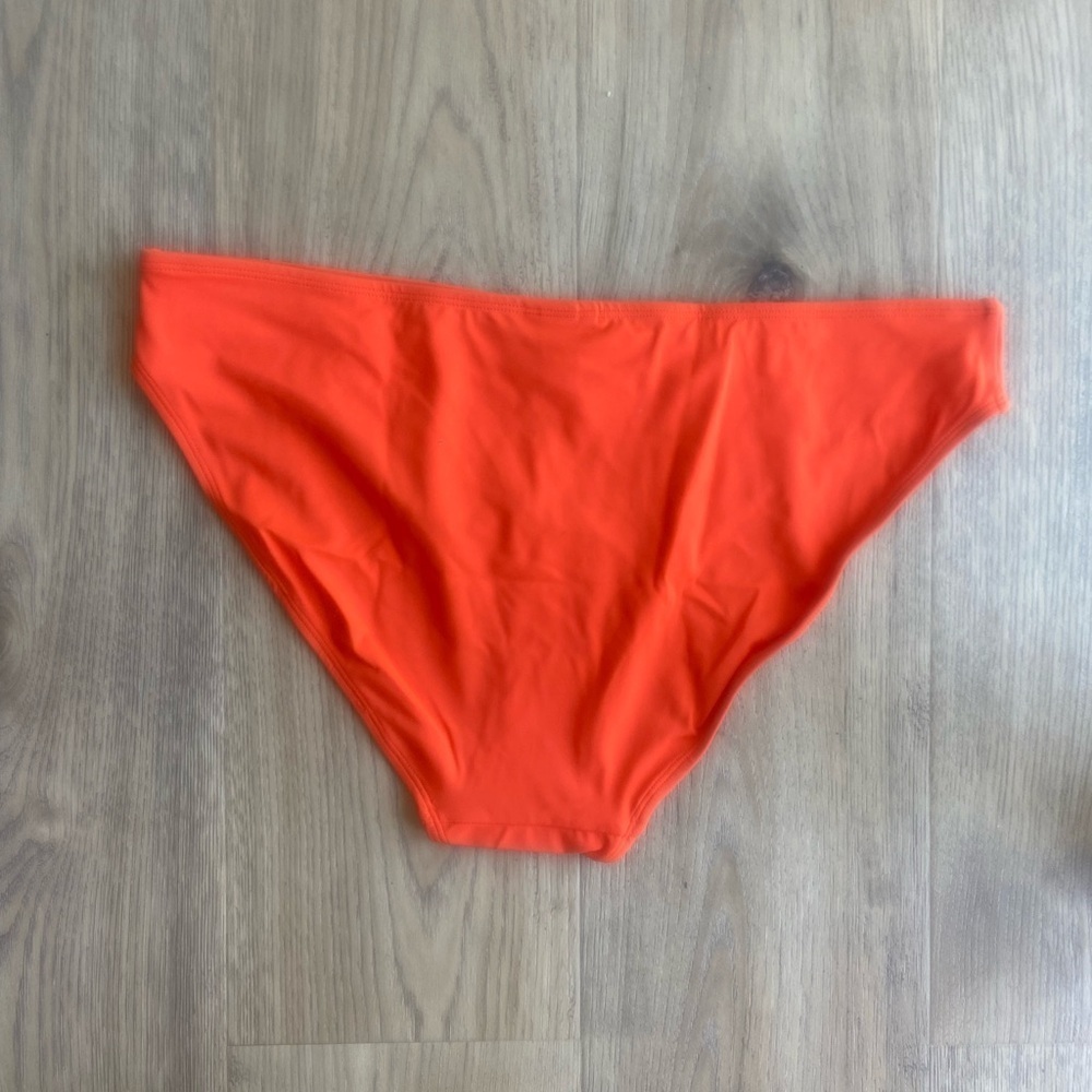 NWT Andie Swim The Bikini Bottom Monarch Vibrant Orange Bikini Bottom Size XL - Picture 2 of 9